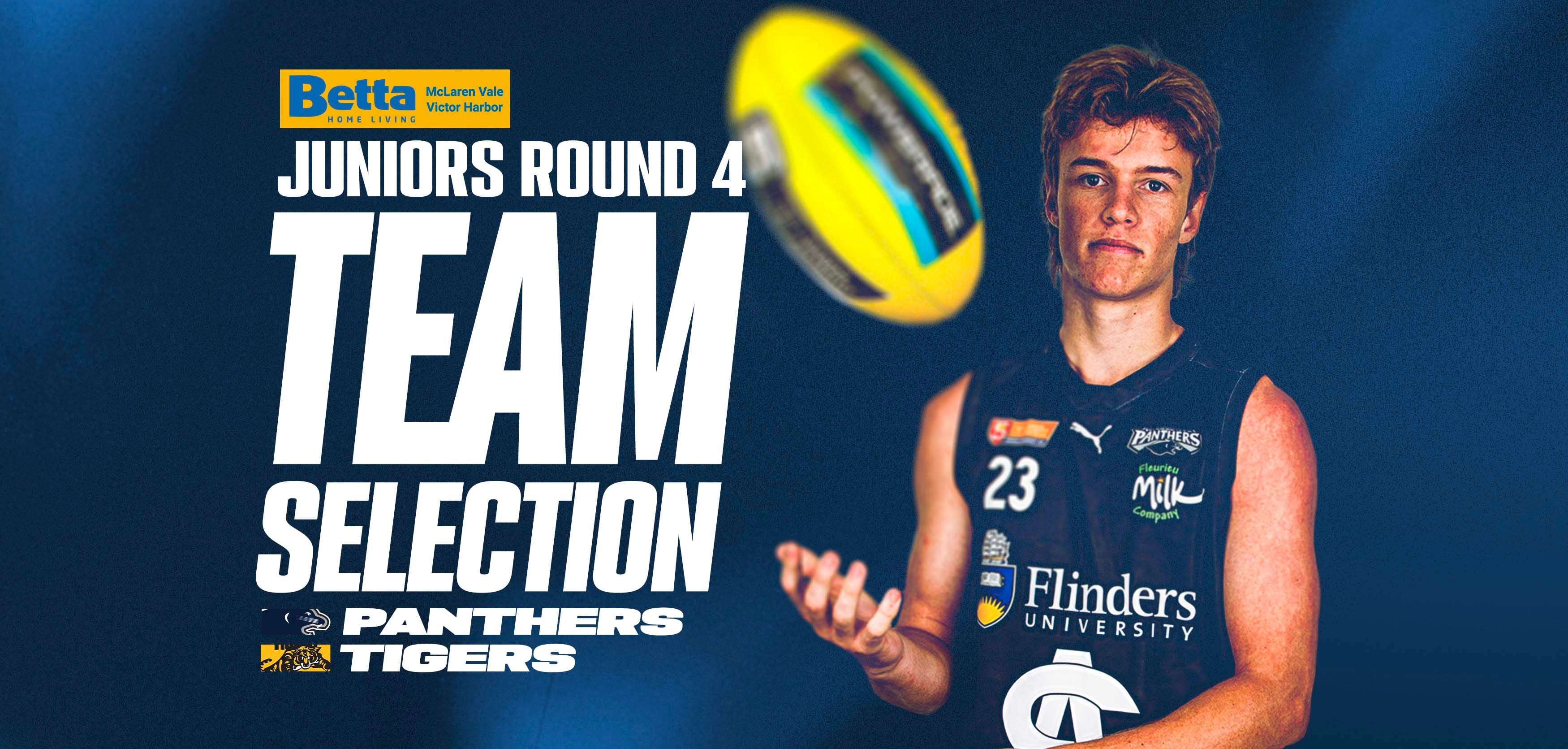 BETTA Team Selection: Juniors Rd 4 vs Glenelg BETTA Team Selection: Juniors Rd 4 vs Glenelg